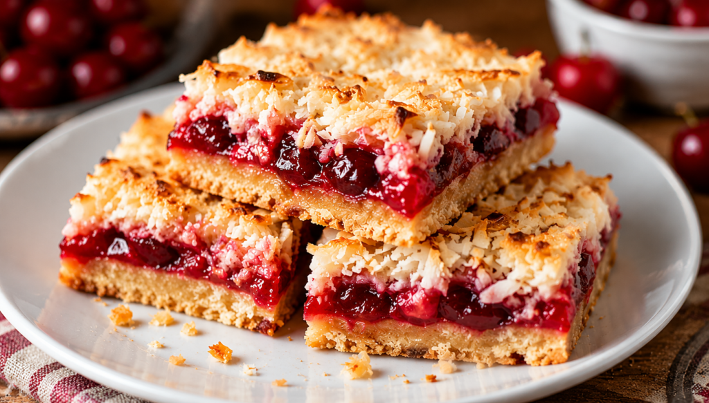 Cherry Coconut Bars