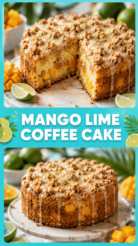 Mango Lime Coffee Cake