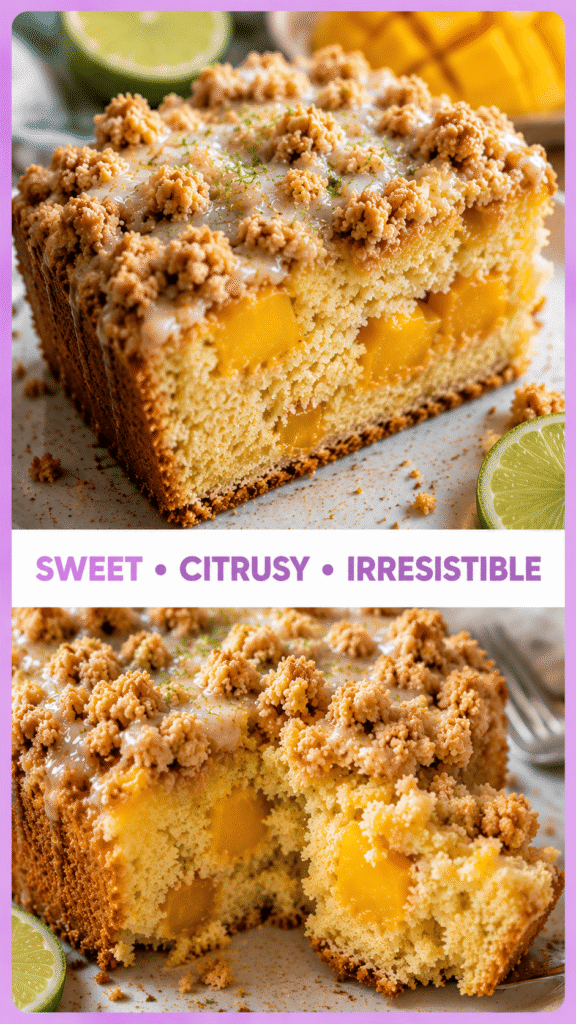 Mango Lime Coffee Cake