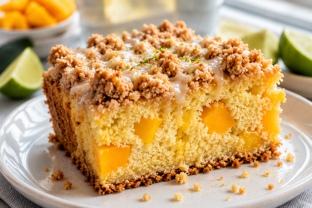 Mango Lime Coffee Cake