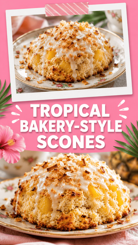 Pineapple Coconut Scones