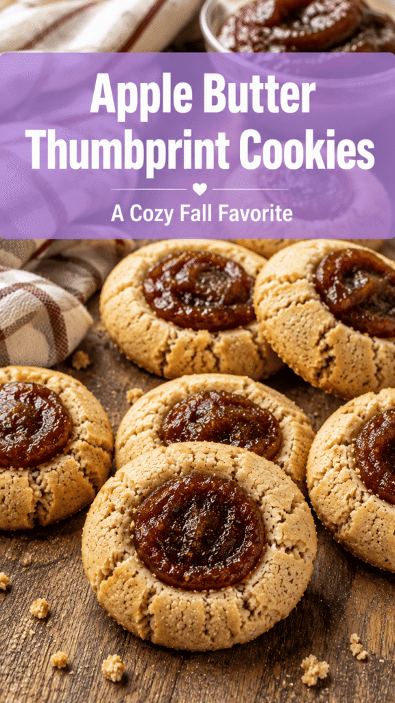 Apple Butter Thumbprint Cookies