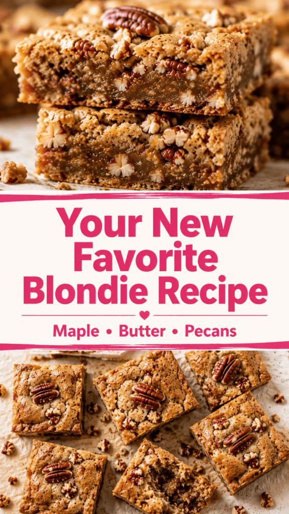 Maple Pecan Blondies