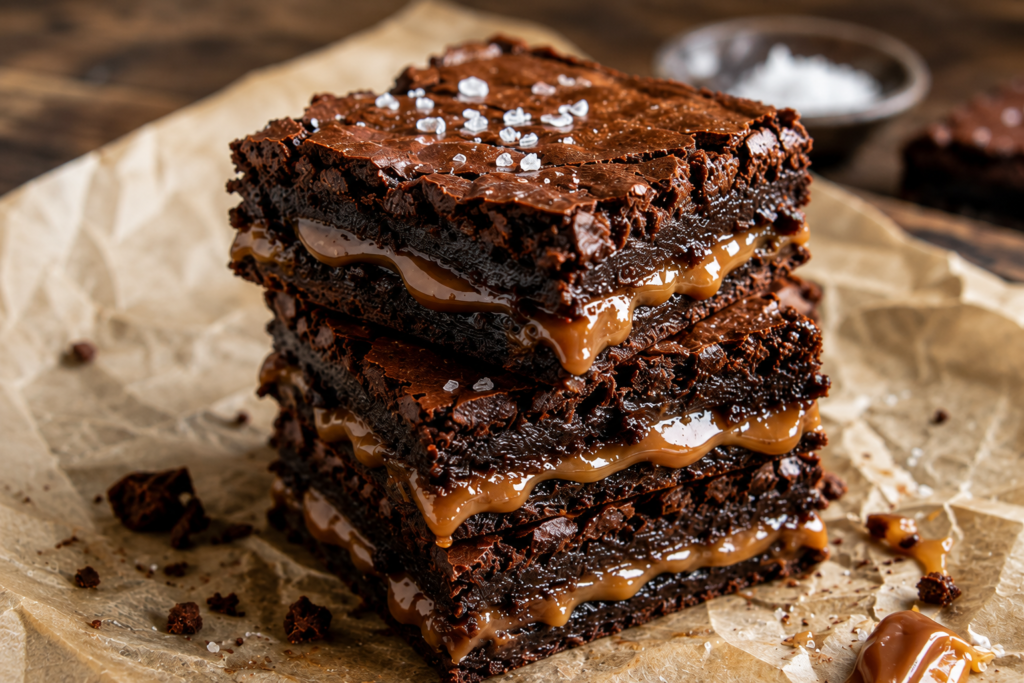 Salted Caramel Brownie Bars