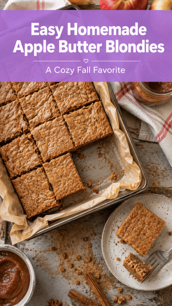 Apple Butter Blondies