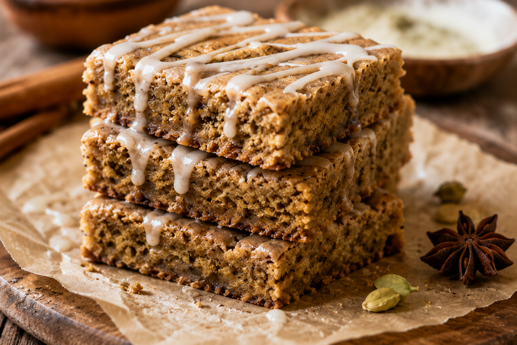 Chai Spice Cookie Bars