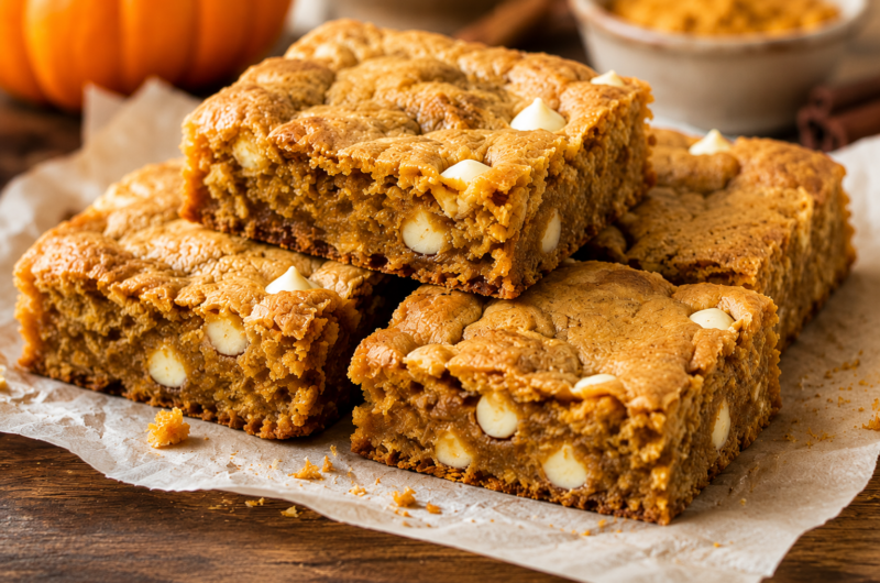 Easy Pumpkin Pie Cookie Bars Recipe (Soft & Chewy)
