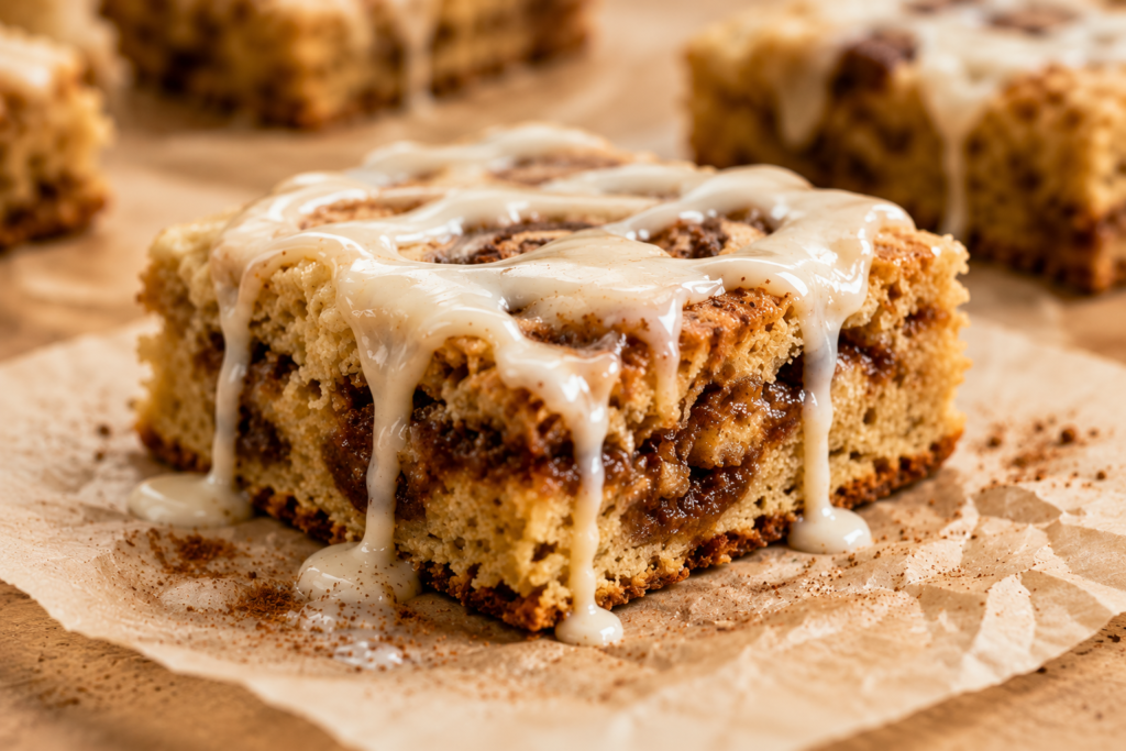 Cinnamon Roll Blondies