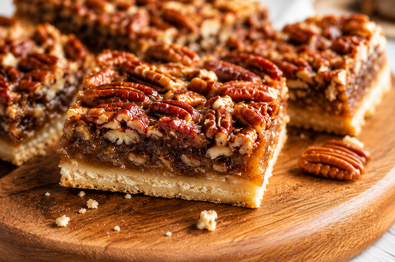 The Best Pecan Pie Bars Recipe (Easy, Gooey & Buttery)