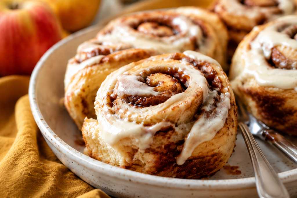 Apple Butter Cinnamon Rolls