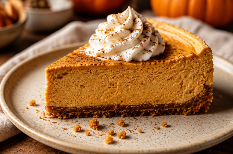 Brown Butter Pumpkin Cheesecake (Creamy, Rich & Easy to Make)