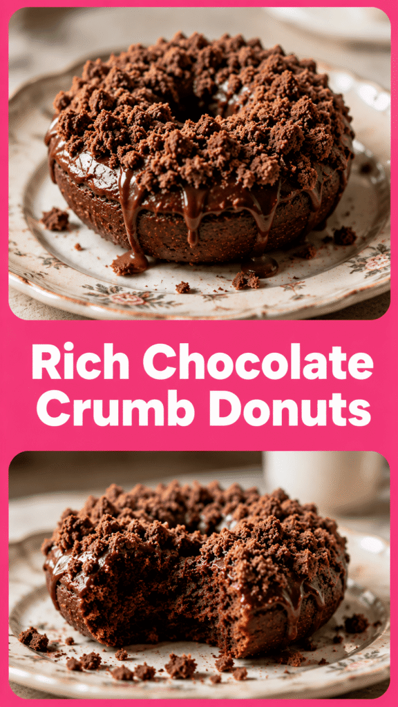 Chocolate Crumb Donuts