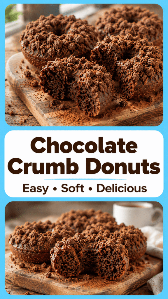 Chocolate Crumb Donuts