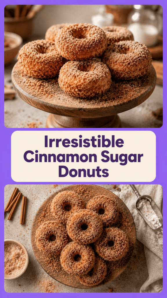 Cinnamon Sugar Cake Donuts