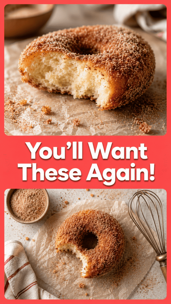 Cinnamon Sugar Cake Donuts
