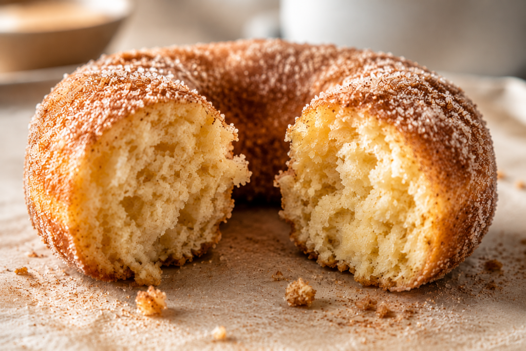 Cinnamon Sugar Cake Donuts