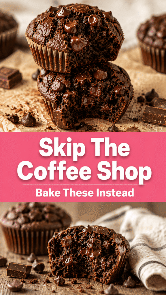 Starbucks Copycat Double Chocolate Muffins