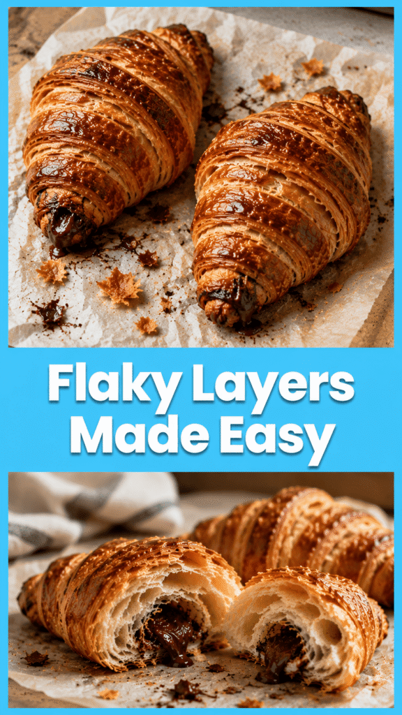 Bakery Style Chocolate Croissants