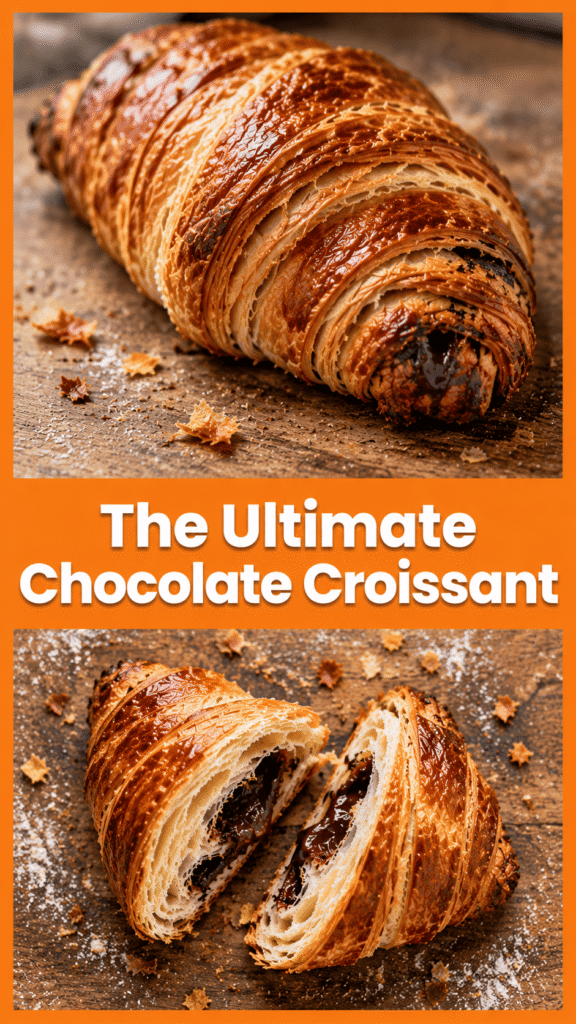 Bakery Style Chocolate Croissants