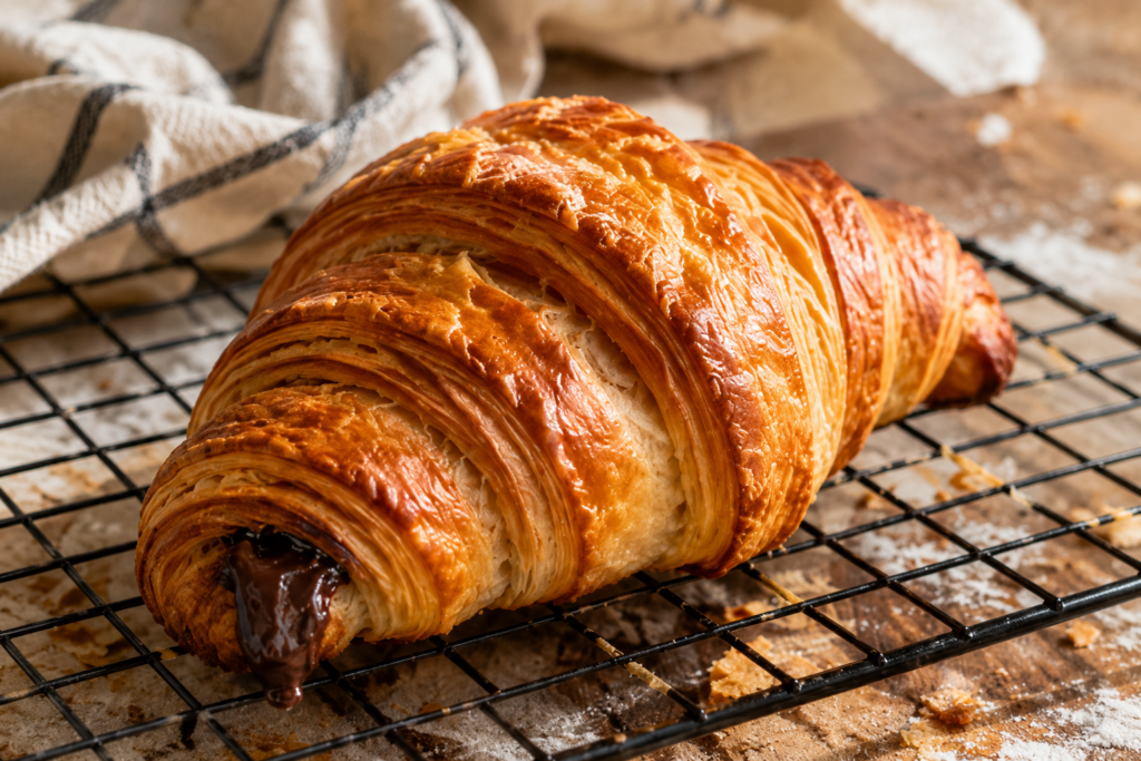 Bakery Style Chocolate Croissants
