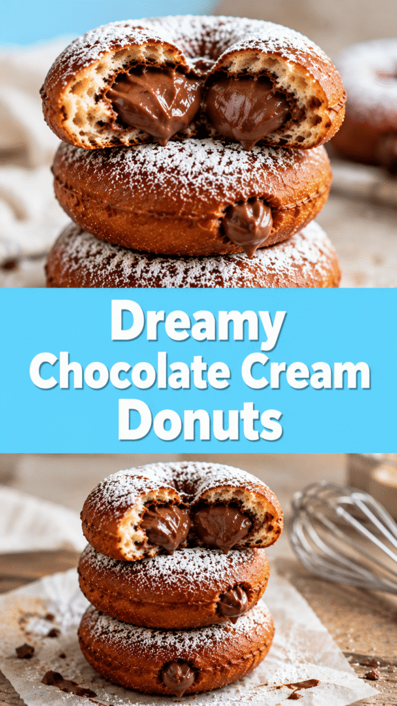 Chocolate Cream Donuts