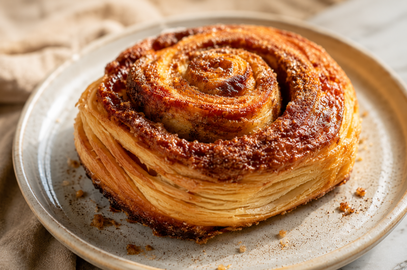 Flaky Bakery Style Morning Buns with Cinnamon and Orange