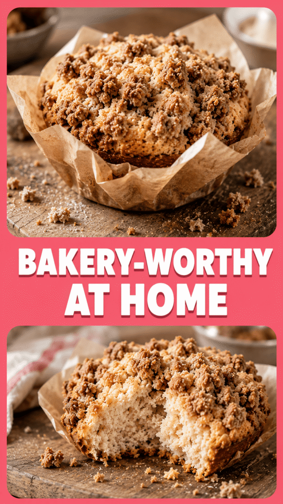 Bakery Style Crumb Muffin Tops