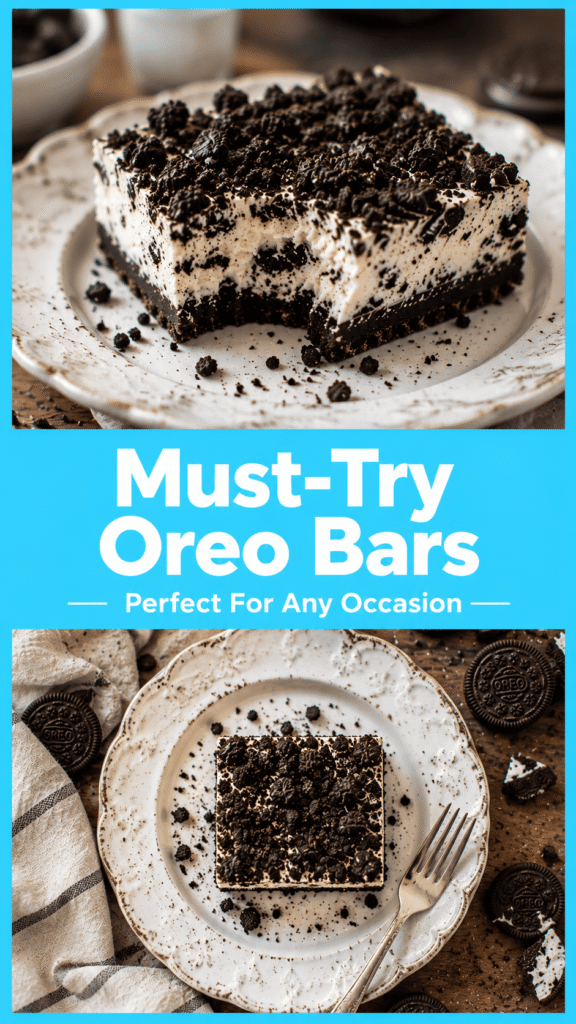 Oreo Crunch Cheesecake Bars