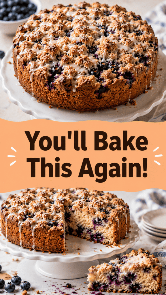 Blueberry Sour Cream Coffee Cake