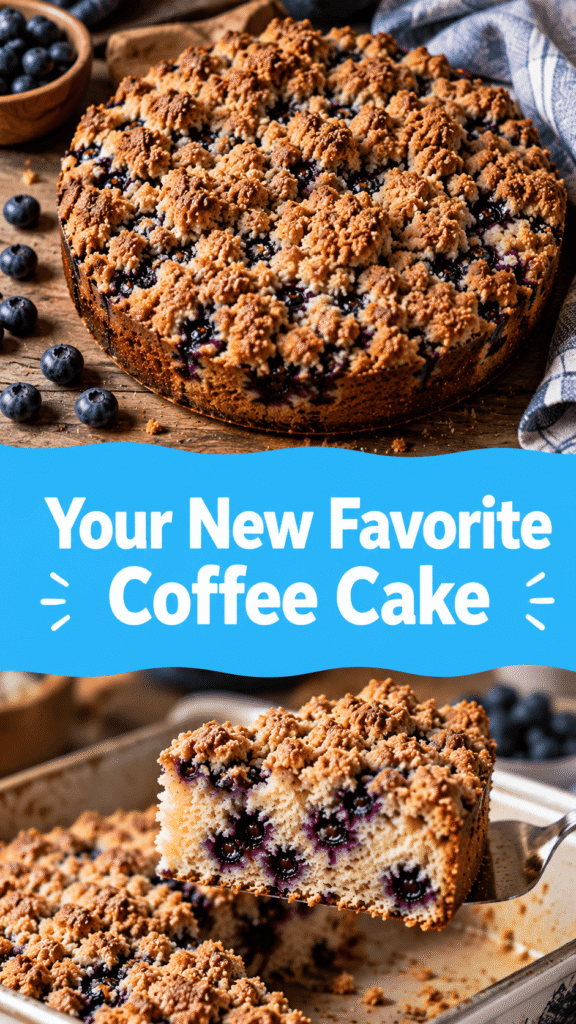 Blueberry Sour Cream Coffee Cake