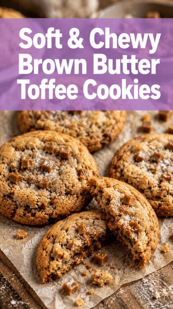 Brown Butter Toffee Cookies
