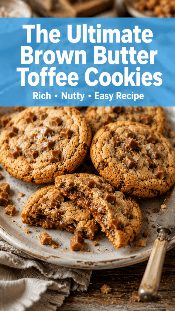 Brown Butter Toffee Cookies