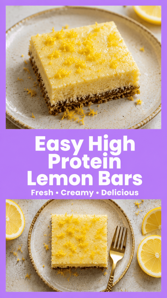 High Protein Lemon Bars