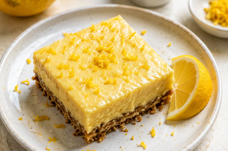The Best High Protein Lemon Bars (Easy, Creamy & Healthy)