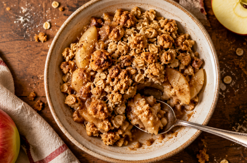 High Protein Apple Crisp (Healthy, Easy & Absolutely Delicious)