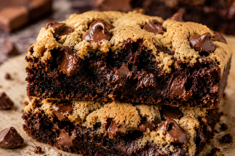 Brookies Recipe: The Ultimate Fudgy Brownie Cookie Bars