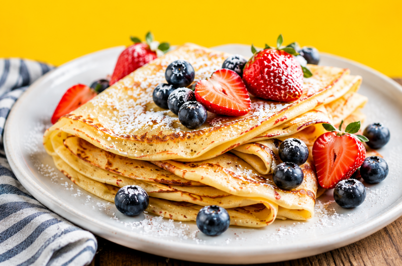 Easy Crepes Recipe: Light, Thin & Delicious