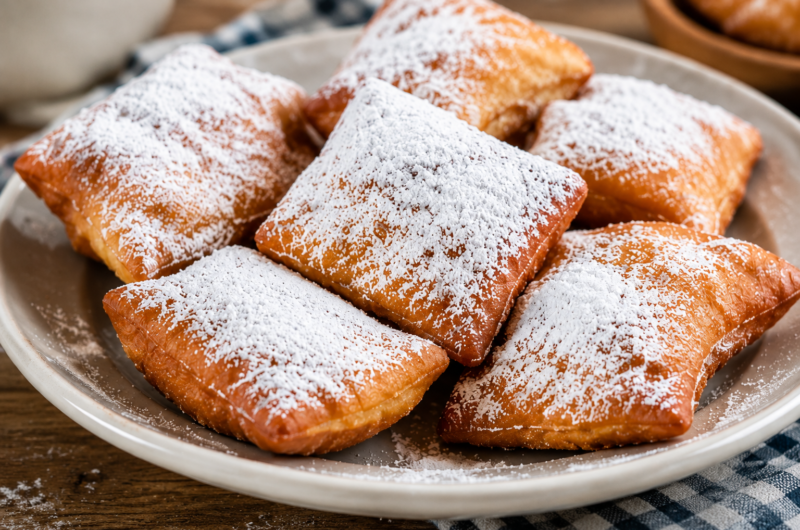 Homemade Beignets: Fluffy, Crispy & Covered in Powdered Sugar