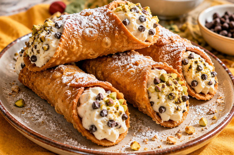 Classic Cannoli Recipe: Crispy Shells & Creamy Ricotta Filling