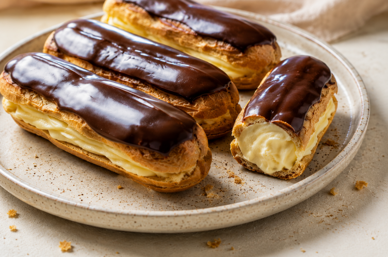 Classic Eclairs Recipe: Easy Homemade French Pastries
