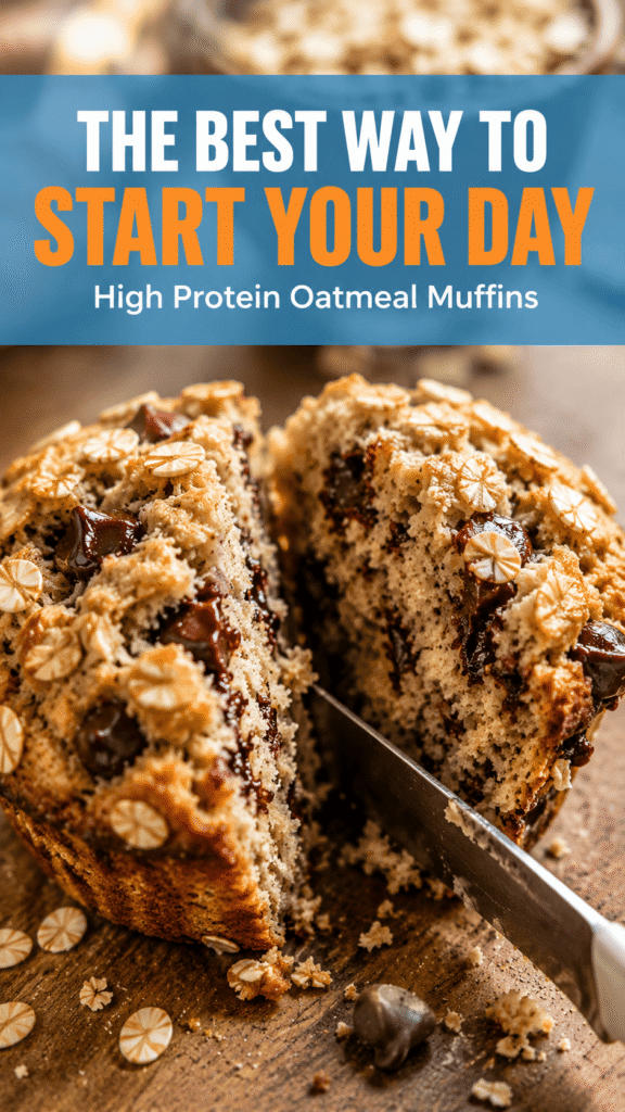 High Protein Oatmeal Muffins