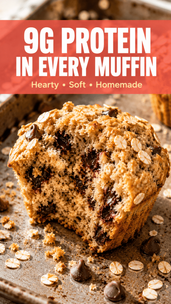 High Protein Oatmeal Muffins