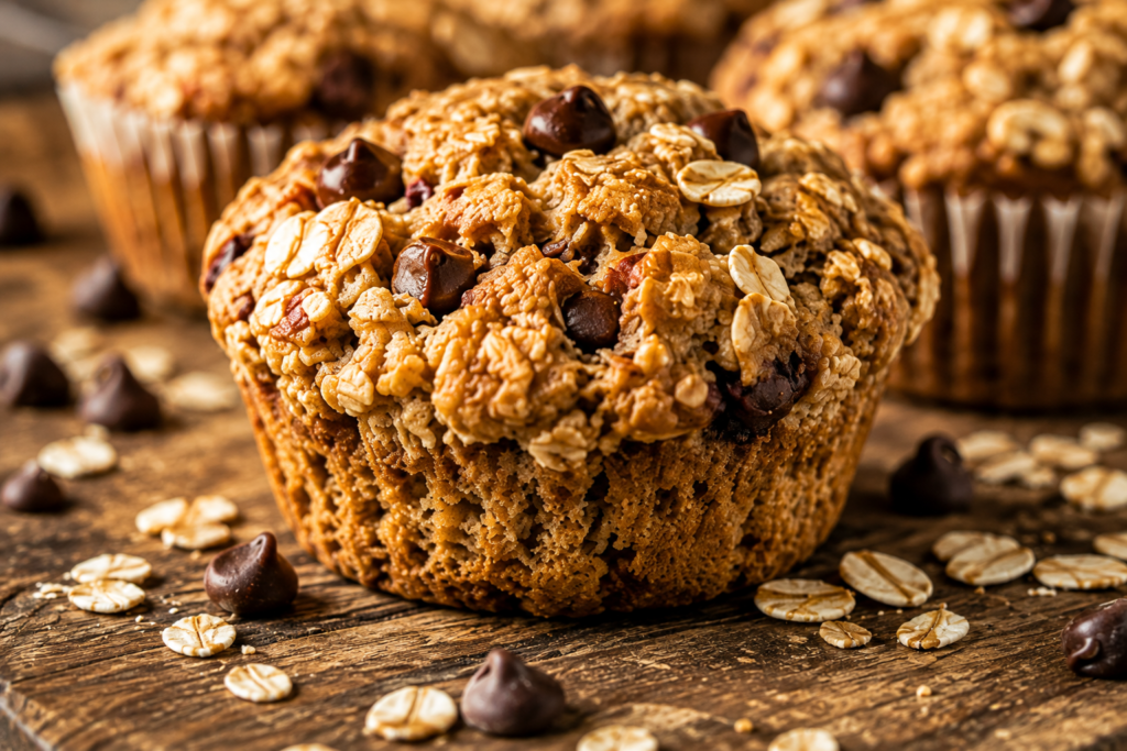 High Protein Oatmeal Muffins
