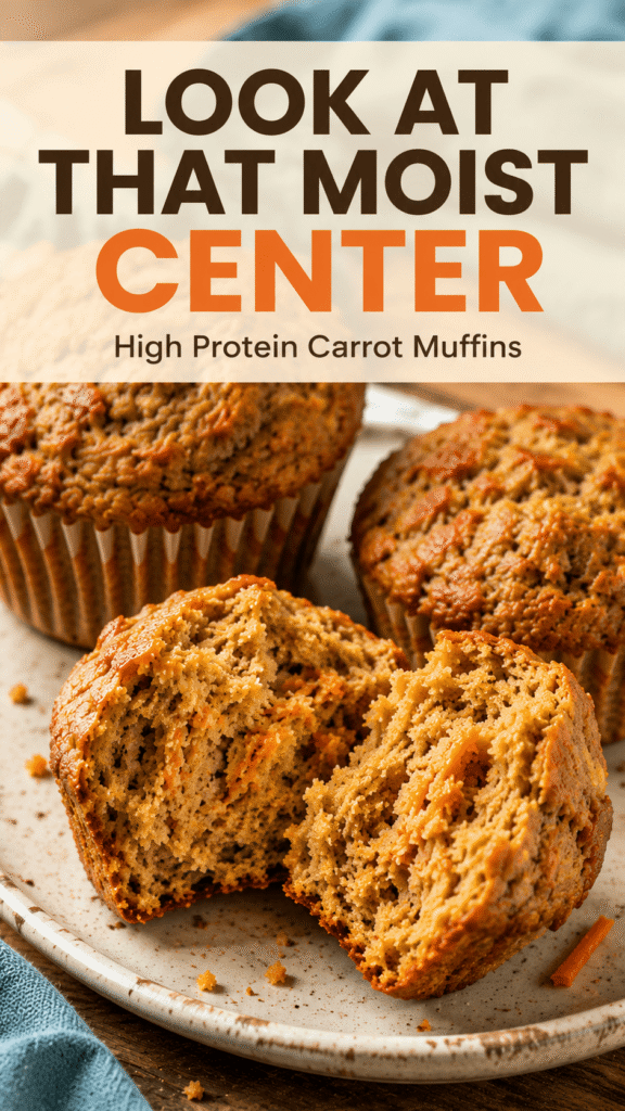 High Protein Carrot Muffins
