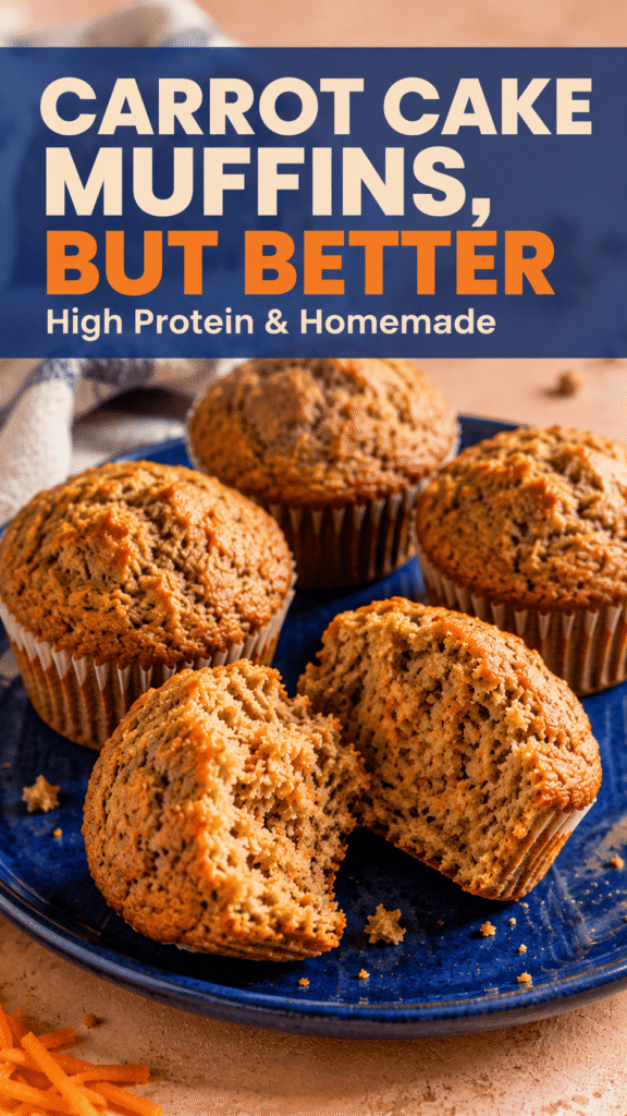 High Protein Carrot Muffins