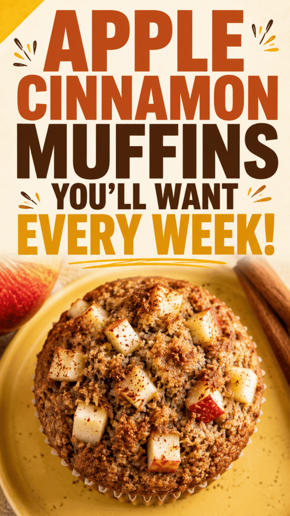High Protein Apple Cinnamon Muffins