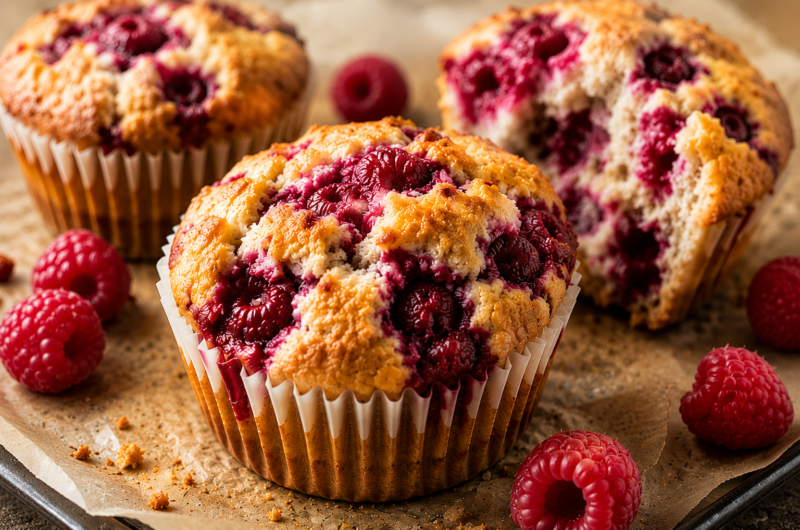 High Protein Raspberry Muffins Recipe: Easy & Healthy
