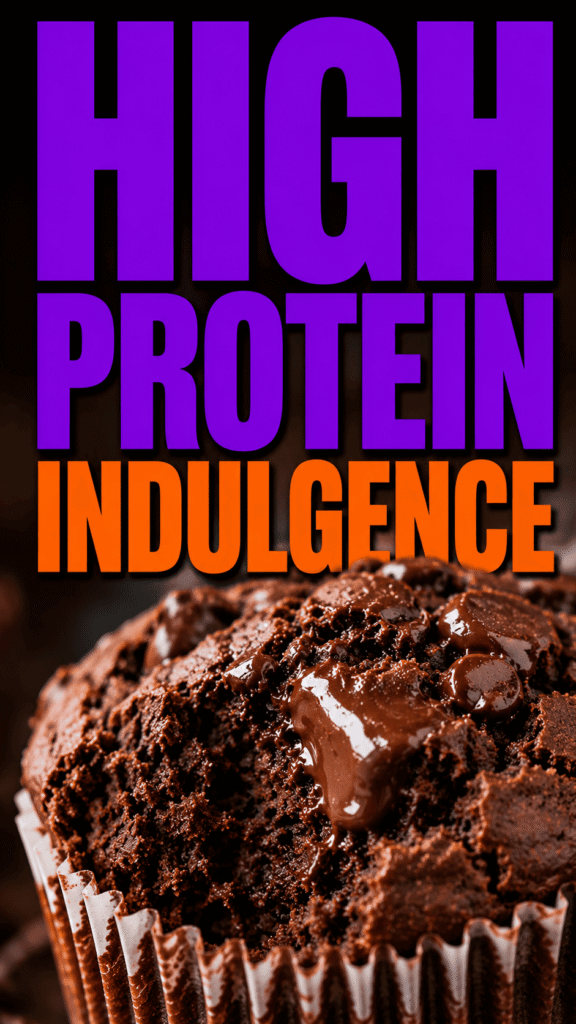 High Protein Double Chocolate Muffins