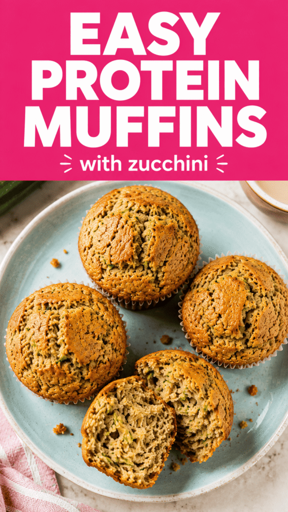 High Protein Zucchini Muffins