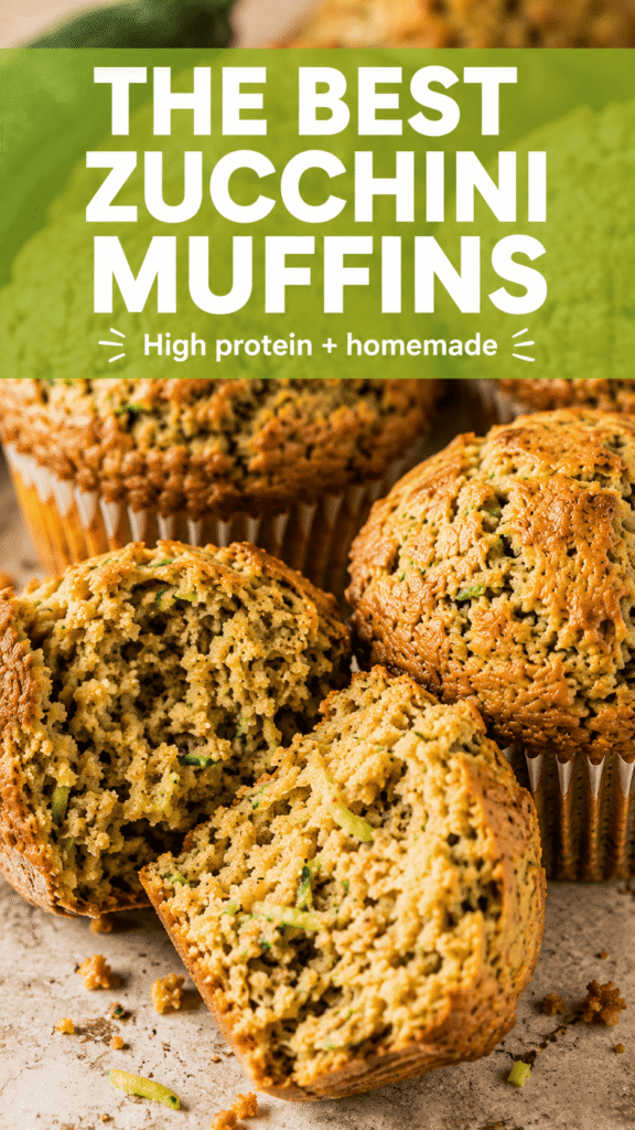 High Protein Zucchini Muffins